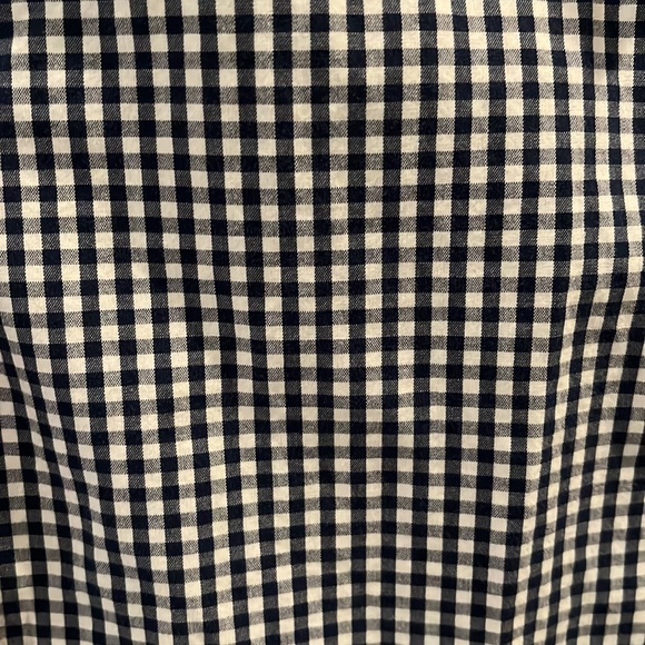 J. Crew Slim Fit Black & White Checkered Long Sleeve Button Down Sz Med - Picture 3 of 4